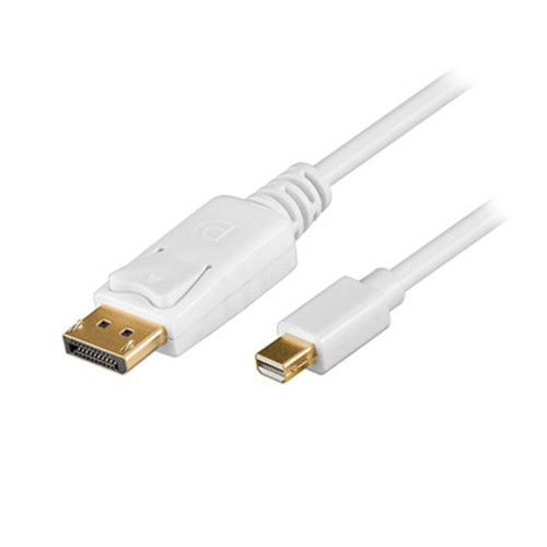 C49 Mini Displayport To Displayport Cable 1.4 Mini Dp To Dp Cable White 3M - Picture 1 of 9