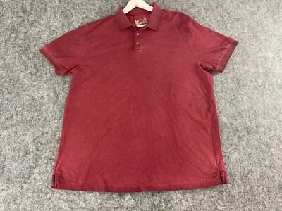 Engelbert Strauss Shirt Mens 2XL Red Polo Stretch Workwear Short Sleeve XXL N324
