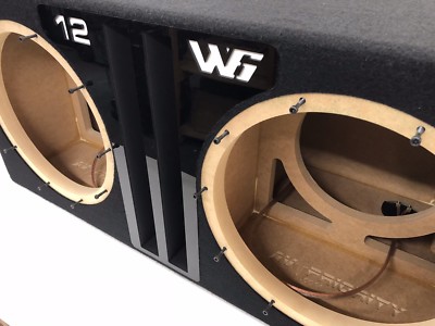 JL Audio 12w6v3 dual ported sub box SPECIAL EDITION black plexi