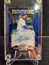 C.D. Pelham RC Autograph Prizm /35 - 2019 Panini Prizm Baseball Blue Circles...