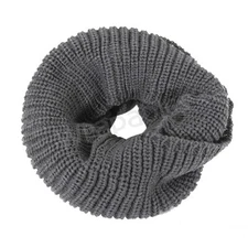 Wrapables Thick Knitted Winter Warm Infinity Scarf GRAY