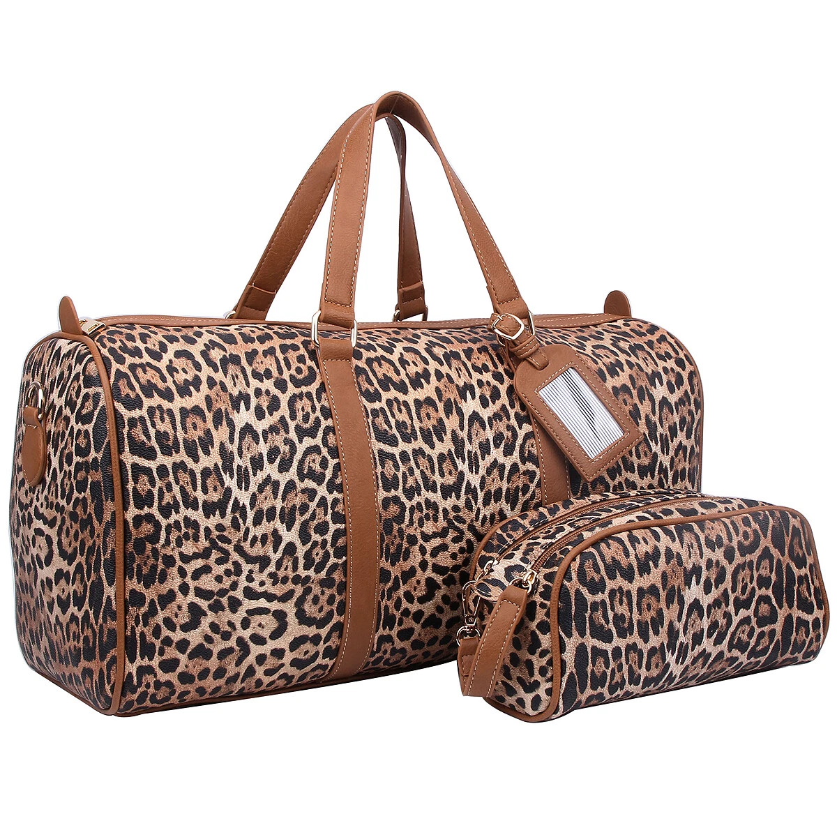 Leopard print holdall sales