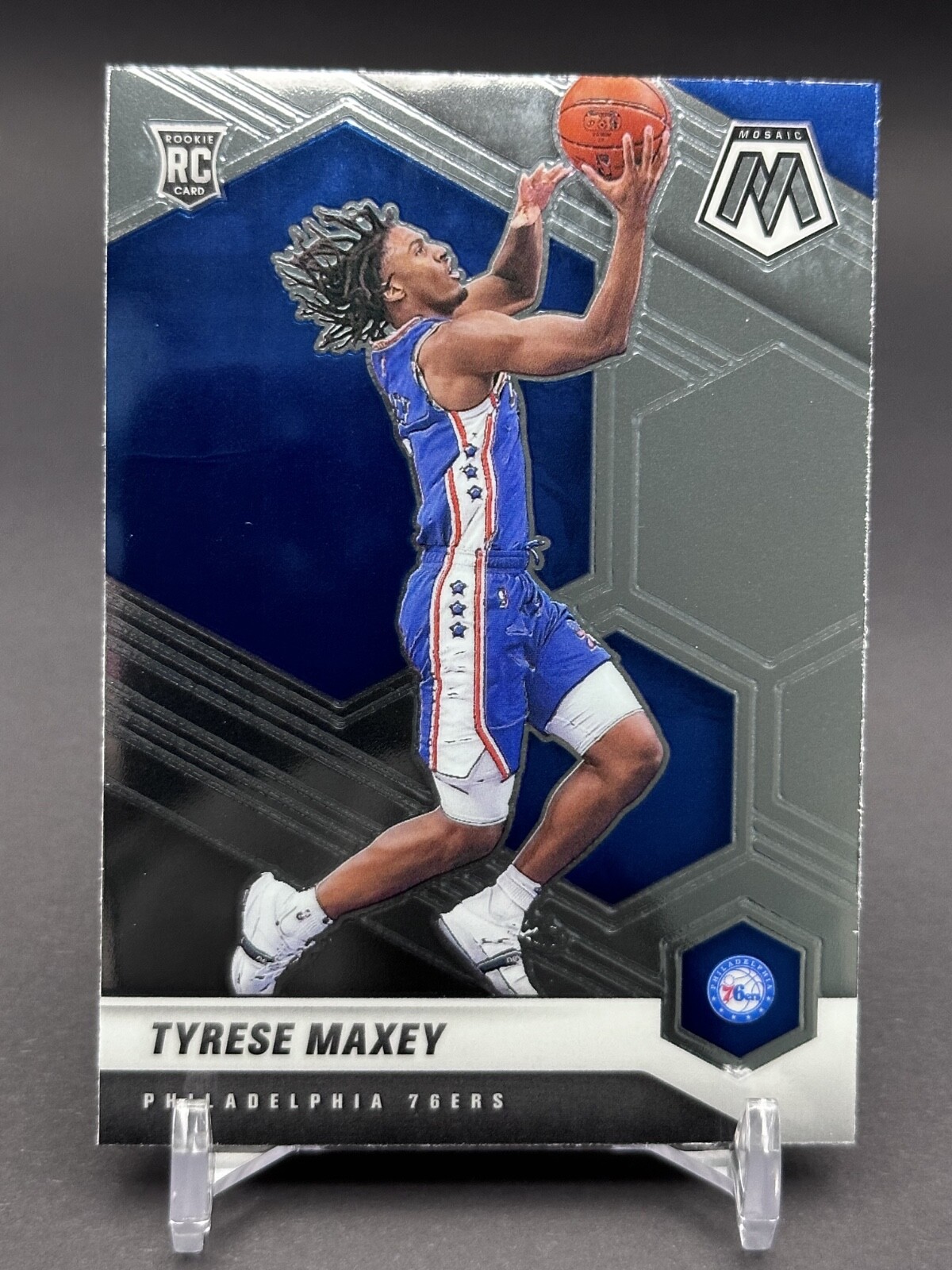 2020-21 Panini Mosaic - Tyrese Maxey #203 Rookie (RC) 76ers