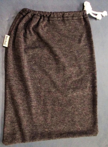 Nuichan EMPTY Grey Cloth Bag w/ drawstring 7.5 x 12 inches