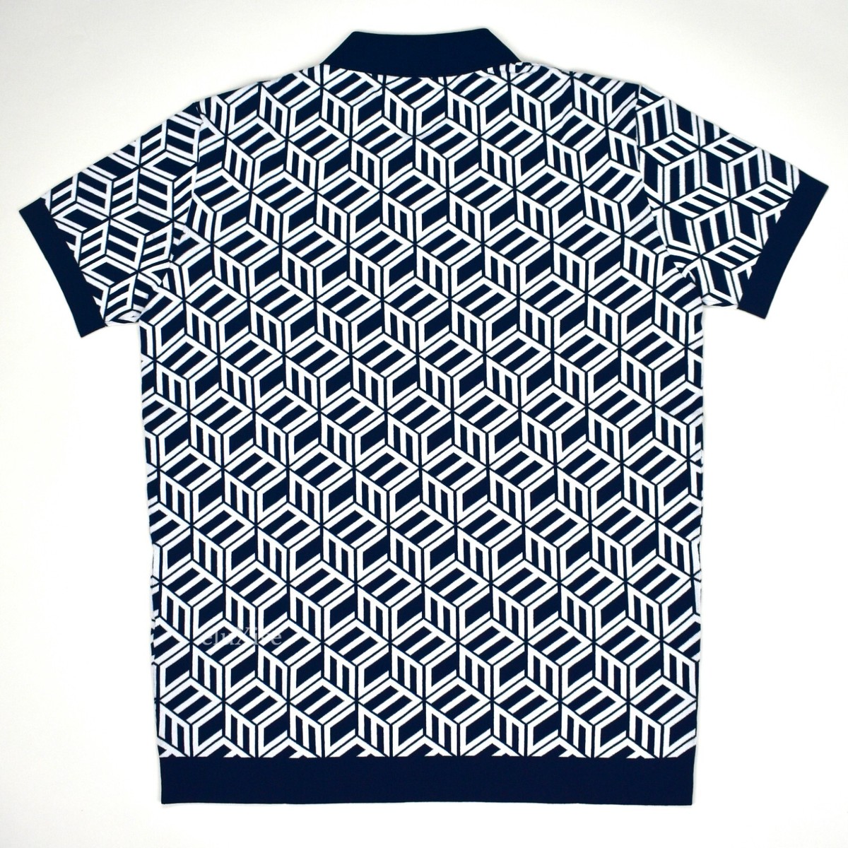vector mosaic knit polo （BECK and CALL） トップス Beck and call vector mosaic knit polo ALL TOPS – 「