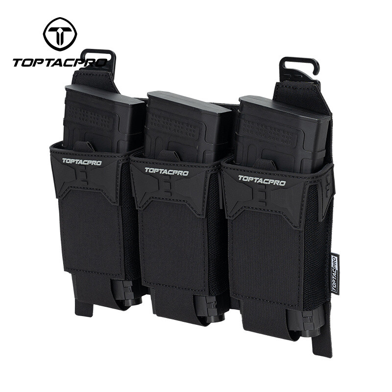 Pochette Tactique Triple Chargeur 5.56 TOPTACPRO TP8538 - Fixation MOLLE - Neuve