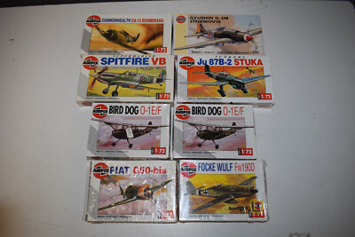 Airfix Konvolut 3 Flugzeug 8tlg. Focke Bird Dog Stuka 1:72 Neu mit OVP