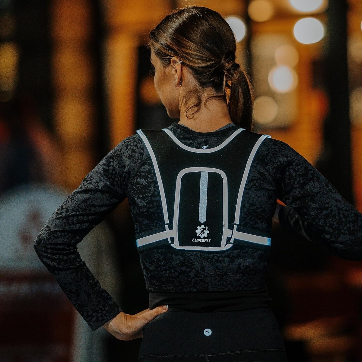Reflective Vest LUMEFIT Running Vest Hydration Pack With Phone
