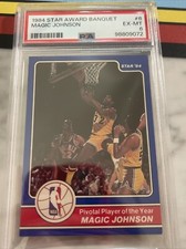 1984 Star Award Banquet Magic Johnson PSA 6 Pivotal Player Of The Year #6