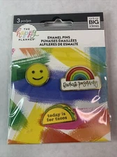 The Happy Planner 3 Enamel Pins Socialite Journal Accessories Me & My Big Ideas 