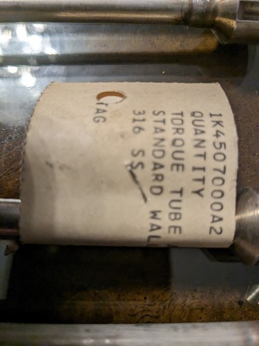 FISHER ROSEMOUNT TORQUE TUBE 1K4507-000A2 FACTORY NEW 316 SS 15 1/2" STANDARD - Picture 3 of 6