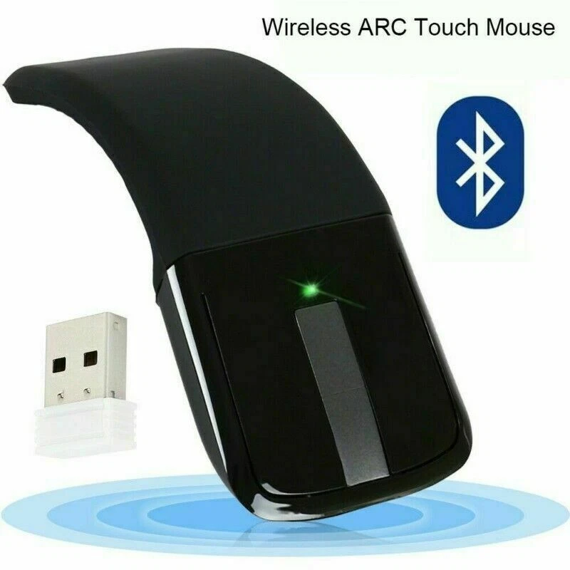 2.4G Arc Foldable Mouse Wireless Touch Mice for Office Laptop Computer USB NLK - Image 2 of 4