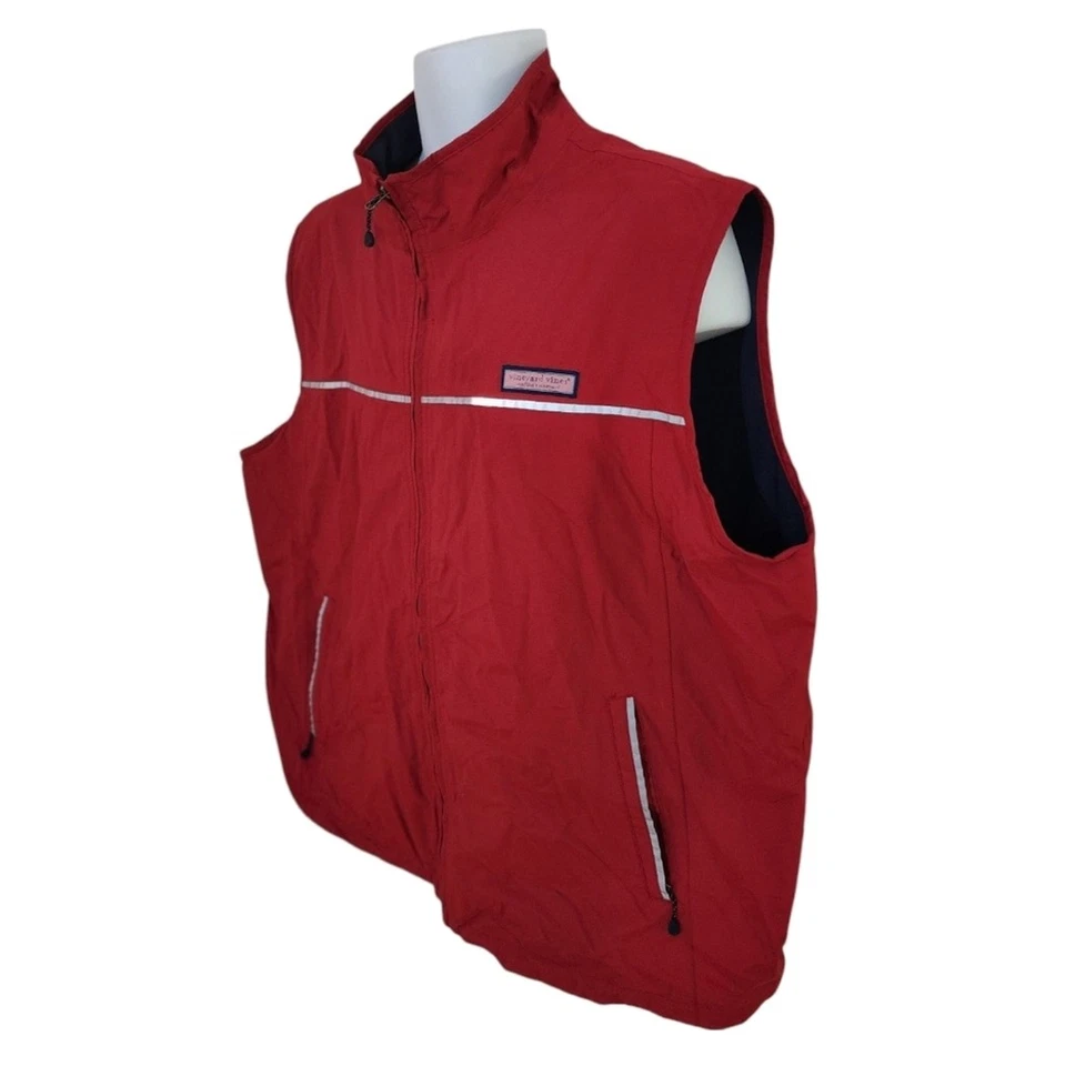 Vineyard Vines Nor'easter Fleece Lined Reflective Nylon Vest Outerwear - Men's - Image 3 of 4