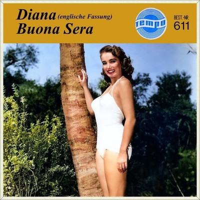 7'' TEMPO 611 GERD FITZ Diana PAUL ANKA/JEAN THOMÉ Buona sera LOUIS PRIMA CV 1957