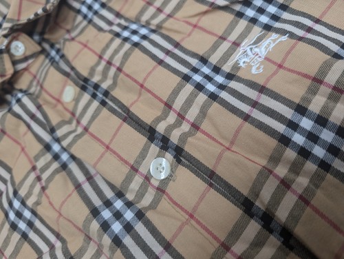 Burberry Long Sleeve Nova Check Shirt - Men's Size Large - Beige - Picture 4 of 10
