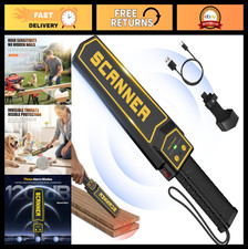 High Sensitivity Rechargeable Handheld Metal Detector Wand - Portable Security S