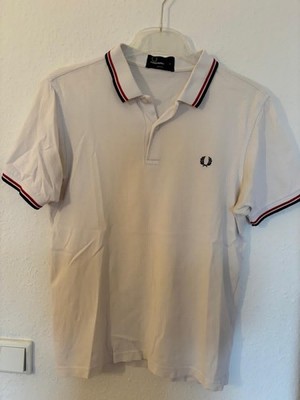 Herren Polohemd Fred Perry M Weiss