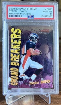 2000 Bowman Chrome Ground Breakers Terrell Davis PSA 10