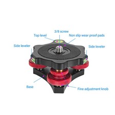 Precise Tripod Head Leveling Base For Macro Panoramic Photography Trending