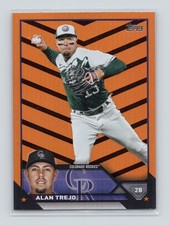 2023 Topps Update Series Orange & Black Foil #US104 Alan Trejo - Rockies (O)