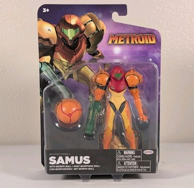 New Official Nintendo Metroid Prime 2 Samus 5'' Figure With Morph Ball