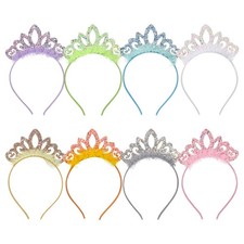 Zifengcer Birthday crown  8 One Size Fits Most, 8 Pack Princess Crown Headband
