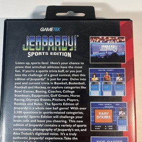 Jeopardy! Sports Edition (Sega Genesis, 1993) CIB Complete With Manual - Tested