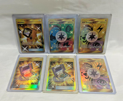 Pokémon Card Lot 6 Trainer Item Gold Secret Rare Holo NM