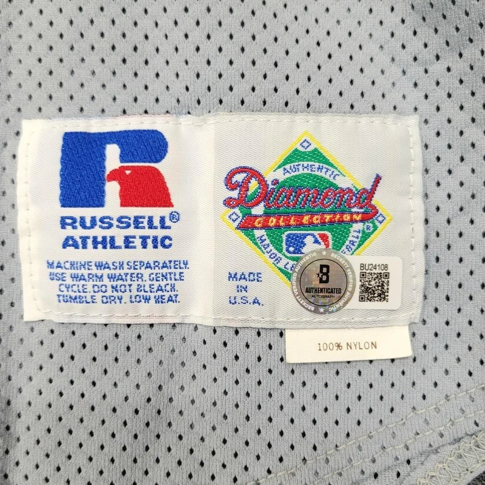 Rod Carew signed "HOF 91" Vintage California Angels Jersey autograph Beckett BAS - Image 4 of 4