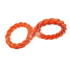 IF TPR/Rope Double Ring Twist Tug Orange