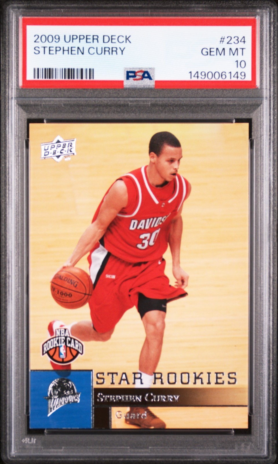2009 Upper Deck Stephen Curry #234 Star Rookie Card PSA 10 GEM MINT