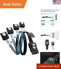 1.6 Feet 36 Pin SFF-8087 to SATA Forward Cable for Enhanced Storage Solutions