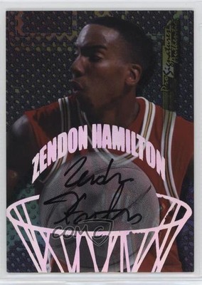 1998 Impulse Pro Signatures Authentic Zendon Hamilton (Black Ink) #18 Auto 0s55