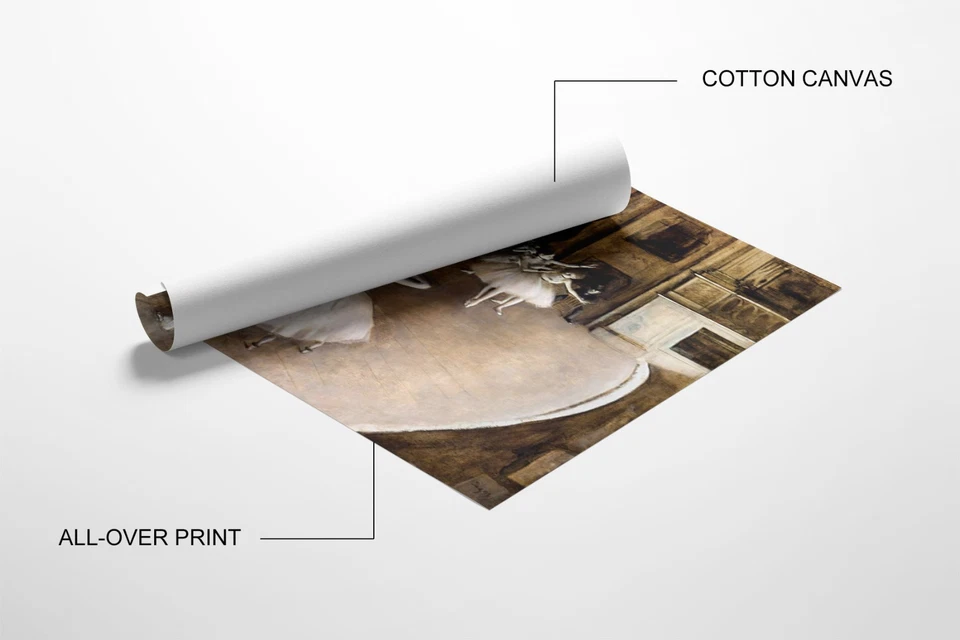 Edgar Degas Ballet Rehearsal Giclee Print on Canvas 8x10 Ballerina Stage Art - Imagem 2 de 2