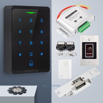 HOMSECUR Weatherproof IP66 APP WIFI PIN Access Control Touch Keypad