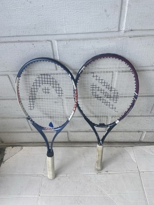 2 Tennis Rackets Head & Slazenger For Beginners. Learning To Play Good Condition
