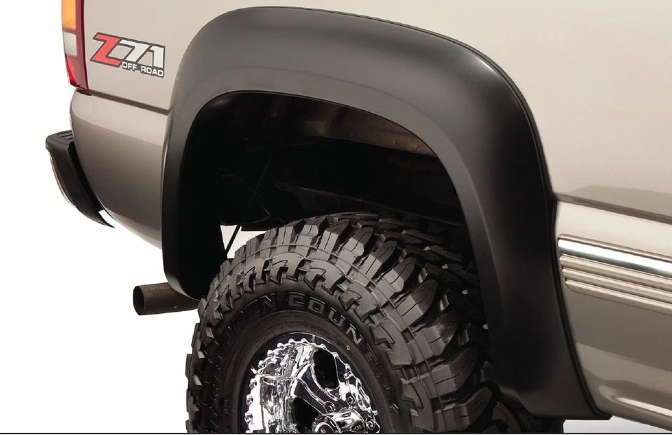 Bushwacker Front Rear Matte Black Extend-A-Fender Flares for Silverado 1500 2500 Foto 2 de 4