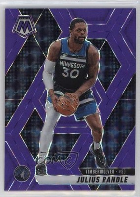 2024-25 Panini Mosaic Fluorescent Purple Prizm 18/249 Julius Randle #107 1ou1