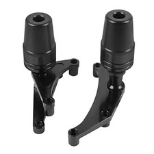 Motorcycle Frame Sliders No Cut Kits Falling Crash Protector Guard black