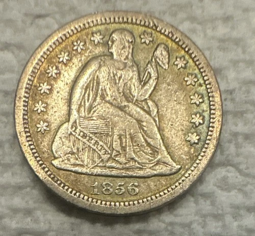 1856 seated liberty dime Au Condition