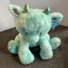 FAO Schwarz Glow Brights DRAGON Plush 14" LED Lights with Sound Stuffed Toy