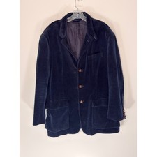 Polo Ralph Lauren Corduroy Blazer Men's Navy Sports Coat Preppy Academia Work XL