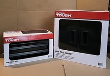 Hyper Tough Mini Tool Box & Cabinet Black Ste...