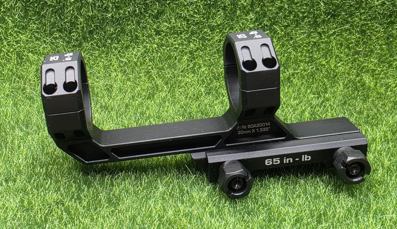 Sig Sauer #SOA20014 ALPHA-MSR 30mm 1.535" Aluminum Scope Mount, Black