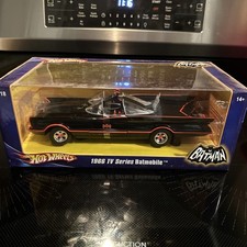 Batman Hot Wheels 1966 TV Series Batmobile Car - Black - Mattel 1:18 L2090