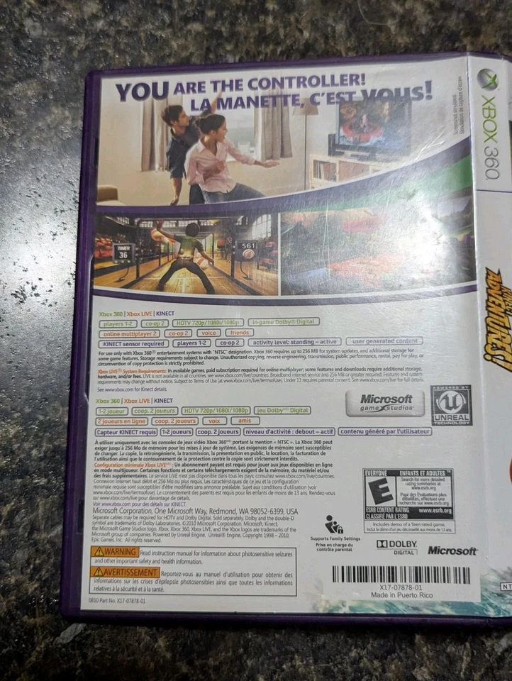 Kinect Adventures Microsoft Xbox 360, 2010 CIB Complete With Manual And Inserts - Image 3 of 4