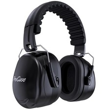 Safety Ear Muffs 32dB Noise Reduction Adult Kids Hearing Protection Black