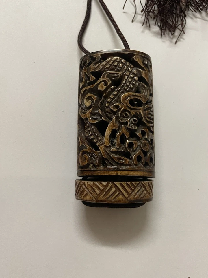 Antique Japanese carved inro pre 1900 superb - Image 2 of 4