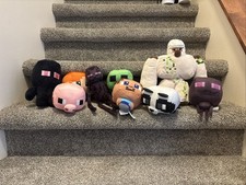 Minecraft Plush Lot Enderman, Steve, Alex All That Are In The Pictures Set Of 9