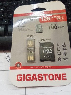 gigastone 1tb micro sd card 128GB 100 MB/s 3 in 1 kit
